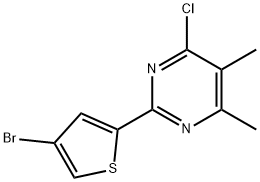 2-(4-Bromothiophen-2-yl)-4-chloro-5,6-dimethylpyrimidine Structure