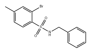 Benzenesulfonamide, 2-bromo-4-methyl-N-(phenylmethyl)- 구조식 이미지
