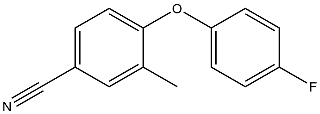 4-(4-Fluorophenoxy)-3-methylbenzonitrile 구조식 이미지