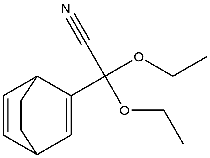 Bicyclo[2.2.2]octa-2,5-diene-2-acetonitrile, α,α-diethoxy- 구조식 이미지