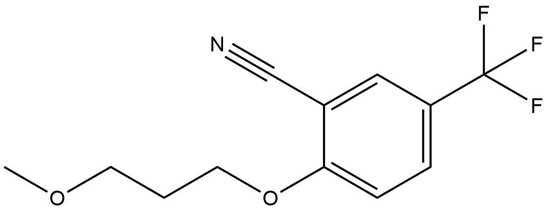 2-(3-Methoxypropoxy)-5-(trifluoromethyl)benzonitrile Structure