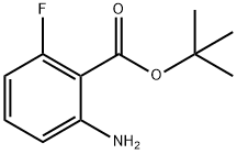Benzoic acid, 2-amino-6-fluoro-, 1,1-dimethylethyl ester 구조식 이미지