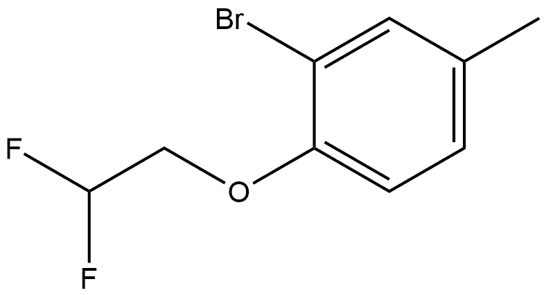 2-Bromo-1-(2,2-difluoroethoxy)-4-methylbenzene Structure