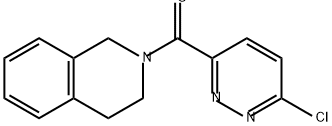 Methanone, (6-chloro-3-pyridazinyl)(3,4-dihydro-2(1H)-isoquinolinyl)- Structure