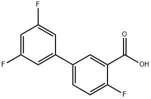 5-(3,5-Difluorophenyl)-2-fluorobenzoic acid Structure