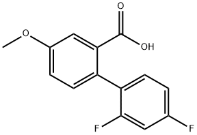 2-(2,4-Difluorophenyl)-5-methoxybenzoic acid Structure