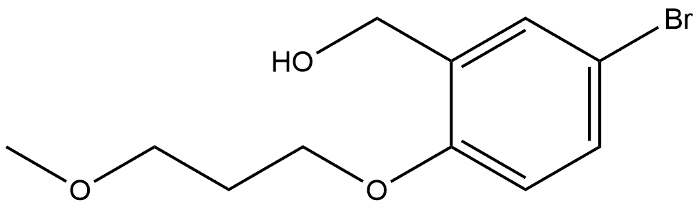 5-Bromo-2-(3-methoxypropoxy)benzenemethanol Structure