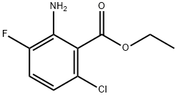 Benzoic acid, 2-amino-6-chloro-3-fluoro-, ethyl ester Structure