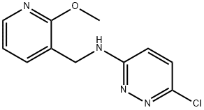 3-Pyridazinamine, 6-chloro-N-[(2-methoxy-3-pyridinyl)methyl]- Structure