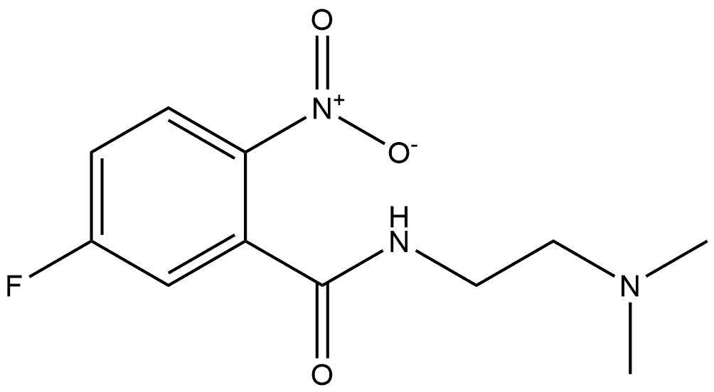 N-(2-(dimethylamino)ethyl)-5-fluoro-2-nitrobenzamide Structure