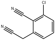 Benzeneacetonitrile, 3-chloro-2-cyano- Structure