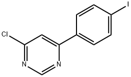 Pyrimidine, 4-chloro-6-(4-iodophenyl)- Structure