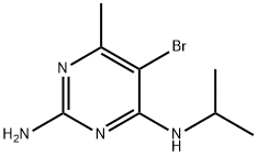 2,4-Pyrimidinediamine, 5-bromo-6-methyl-N4-(1-methylethyl)- Structure