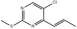 Pyrimidine, 5-chloro-2-(methylthio)-4-(1E)-1-propen-1-yl- 구조식 이미지
