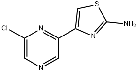 2-Thiazolamine, 4-(6-chloro-2-pyrazinyl)- Structure