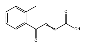 2-Butenoic acid, 4-(2-methylphenyl)-4-oxo- Structure