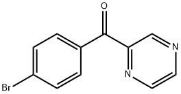 Methanone, (4-bromophenyl)-2-pyrazinyl- Structure