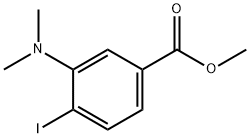 Benzoic acid, 3-(dimethylamino)-4-iodo-, methyl ester Structure