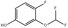 Phenol, 3-(difluoromethoxy)-4-fluoro- Structure