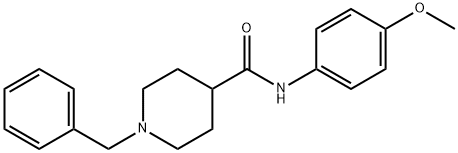 4-Piperidinecarboxamide, N-(4-methoxyphenyl)-1-(phenylmethyl)- Structure