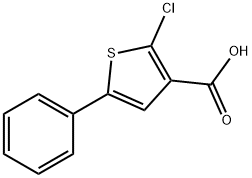 3-Thiophenecarboxylic acid, 2-chloro-5-phenyl- Structure