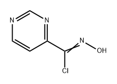 4-Pyrimidinecarboximidoyl chloride, N-hydroxy- Structure