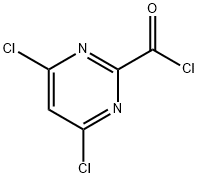 2-Pyrimidinecarbonyl chloride, 4,6-dichloro- 구조식 이미지