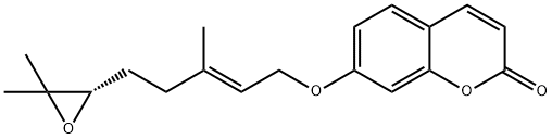 2H-1-Benzopyran-2-one, 7-[[5-(3,3-dimethyloxiranyl)-3-methyl-2-pentenyl]oxy]-, [S-(E)]- (9CI) Structure