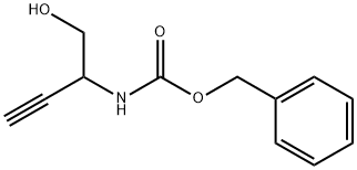 Carbamic acid, N-[1-(hydroxymethyl)-2-propyn-1-yl]-, phenylmethyl ester Structure