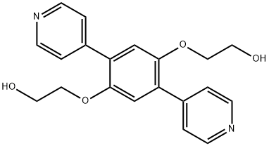 2,2'-((2,5-di(pyridin-4-yl)-1,4-phenylene)bis(oxy))diethanol Structure