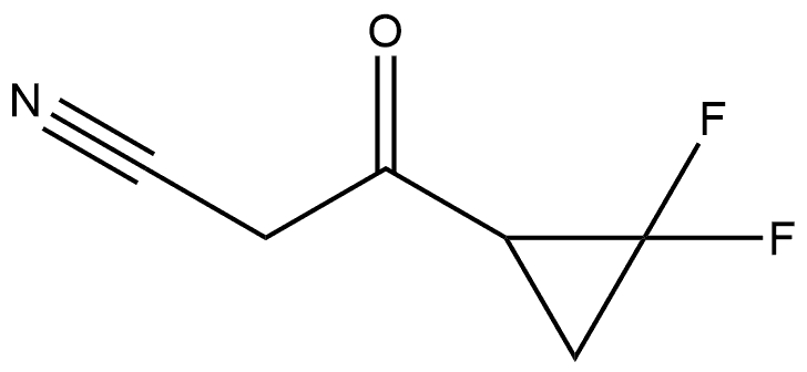 Cyclopropanepropanenitrile, 2,2-difluoro-β-oxo- 구조식 이미지