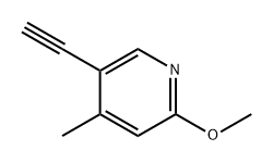 Pyridine, 5-ethynyl-2-methoxy-4-methyl- Structure