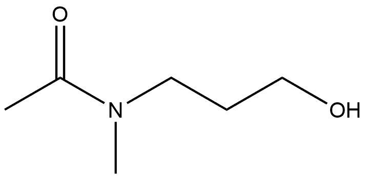 N-(3-Hydroxypropyl)-N-methylacetamide Structure