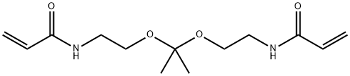 2-Propenamide, N,N'-[(1-methylethylidene)bis(oxy-2,1-ethanediyl)]bis- 구조식 이미지