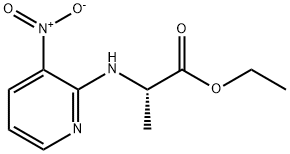 L-Alanine, N-(3-nitro-2-pyridinyl)-, ethyl ester Structure