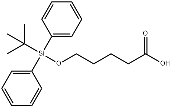 Pentanoic acid, 5-[[(1,1-dimethylethyl)diphenylsilyl]oxy]- 구조식 이미지