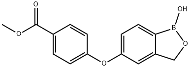 Benzoic acid, 4-[(1,3-dihydro-1-hydroxy-2,1-benzoxaborol-5-yl)oxy]-, methyl ester Structure