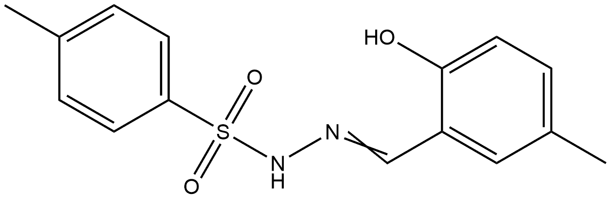 4-Methylbenzenesulfonic acid 2-[(2-hydroxy-5-methylphenyl)methylene]hydrazide Structure