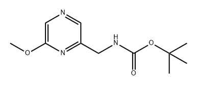 Carbamic acid, N-[(6-methoxy-2-pyrazinyl)methyl]-, 1,1-dimethylethyl ester Structure