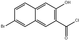 2-Naphthalenecarbonyl chloride, 7-bromo-3-hydroxy- Structure