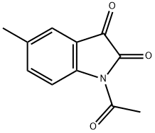 1-Acetyl-5-methylindoline-2,3-dione Structure