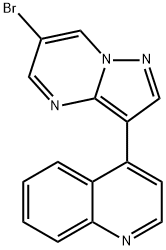 Quinoline, 4-(6-bromopyrazolo[1,5-a]pyrimidin-3-yl)- Structure