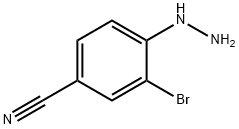 Benzonitrile, 3-bromo-4-hydrazinyl- Structure