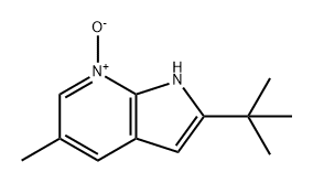 1H-Pyrrolo[2,3-b]pyridine, 2-(1,1-dimethylethyl)-5-methyl-, 7-oxide Structure