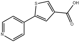 5-Pyridin-4-yl-thiophene-3-carboxylic acid 구조식 이미지