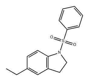 1H-Indole, 5-ethyl-2,3-dihydro-1-(phenylsulfonyl)- Structure