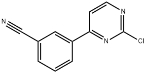 Benzonitrile, 3-(2-chloro-4-pyrimidinyl)- 구조식 이미지