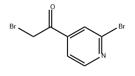 Ethanone, 2-bromo-1-(2-bromo-4-pyridinyl)- Structure