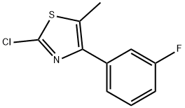 2-chloro-4-(3-fluorophenyl)-5-methyl-1,3-thiazole Structure