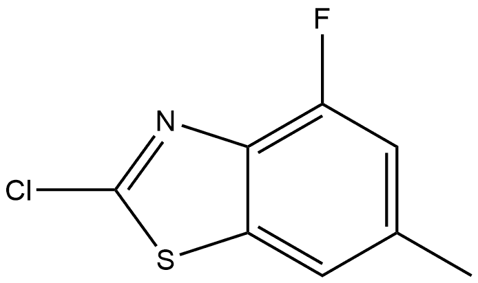 2-Chloro-4-fluoro-6-methylbenzothiazole Structure